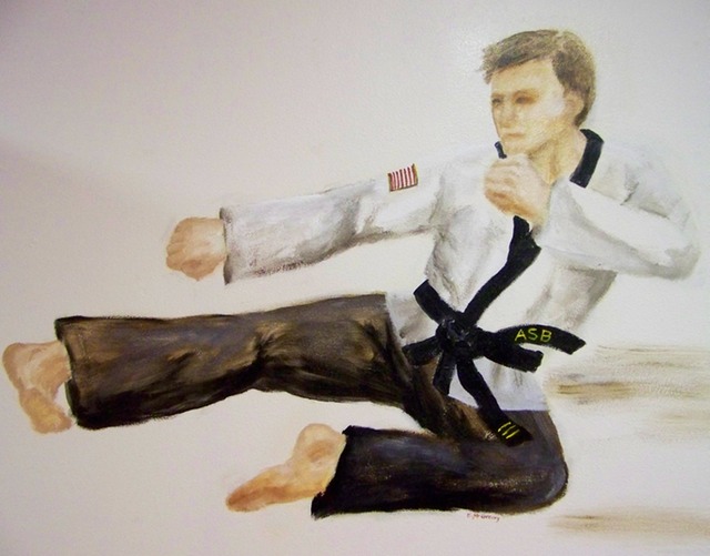 Black Belt on Wall
